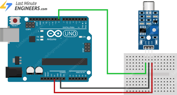 Подключение звукового датчика к Arduino и управление устройствами по хлопку