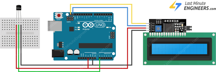 Подключение датчика температуры TMP36 к Arduino