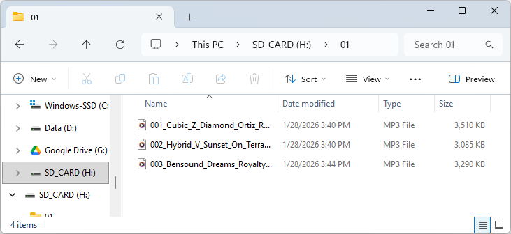 YX5300 YX6300 MP3-плеер имена папок и файлов