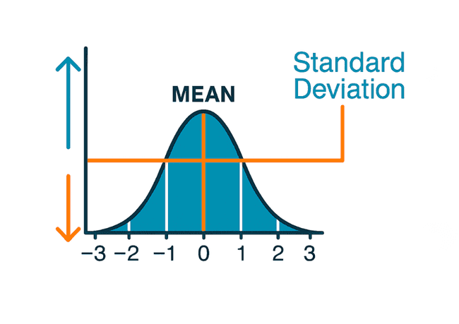 Иллюстрация стандартного отклонения