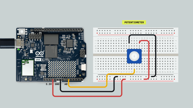 Пример подключения АЦП