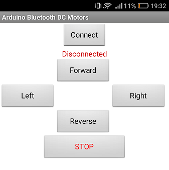 Android-приложение для управления DC-моторами