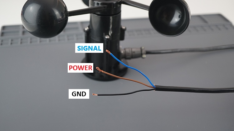 Анемометр, распиновка датчика ветра