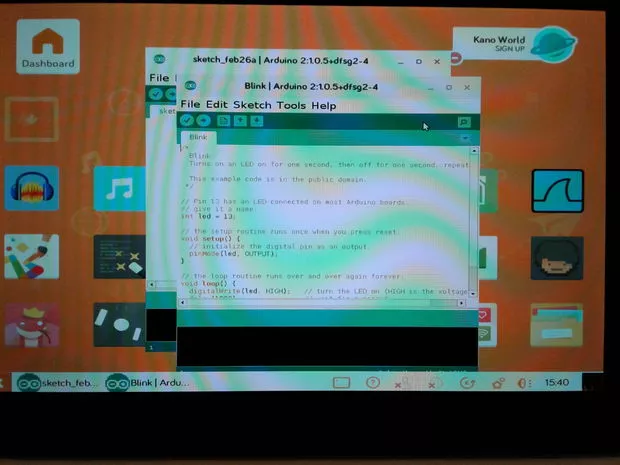 Скетч Blink — шаг 5
