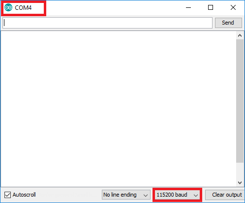 Настройка монитора порта Arduino IDE для ESP32
