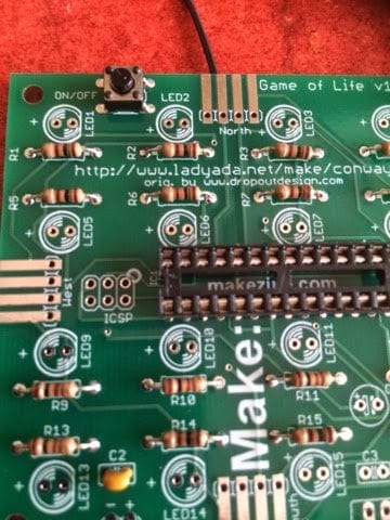 Установка держателя микросхемы