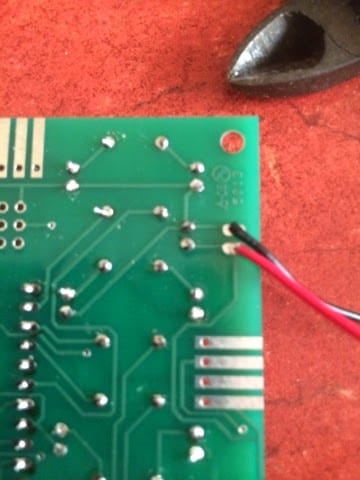 Припаянные светодиоды с обрезанными ножками