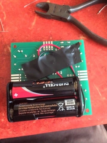 Готовая плата с батарейками