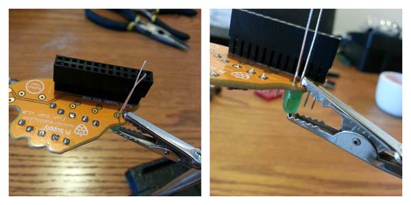 Сборка Fish Dish — фиксация светодиода