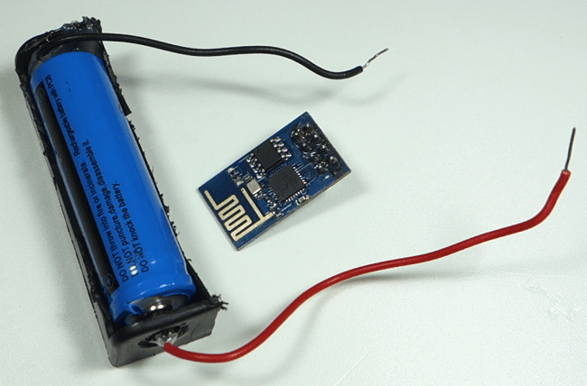 ESP-01 с питанием от аккумулятора