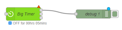 Узел Big Timer показывает время до выключения