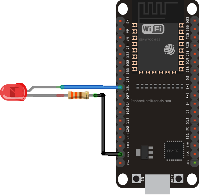 Схема мигания без задержки