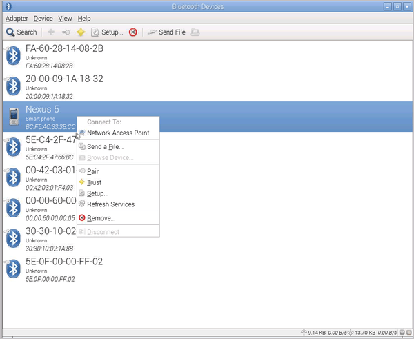 Сопряжение Bluetooth-телефона