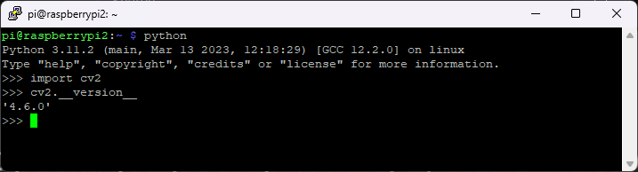 Тестирование установки OpenCV на Raspberry Pi