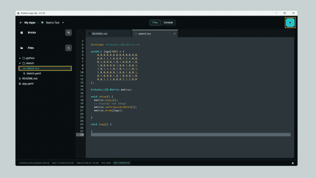 Пример готов к загрузке