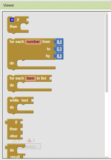 MIT App Inventor 2 — блоки управления (Control)