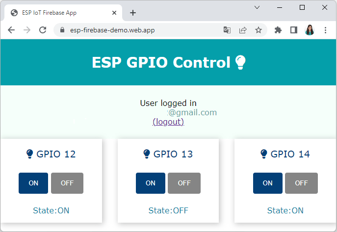 Управление GPIO ESP из любой точки мира Web App