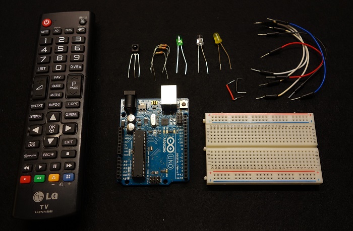 Компоненты для проекта управления светодиодами с ИК-пультом