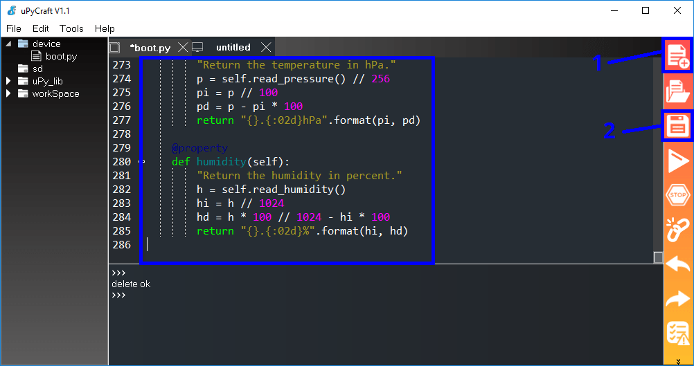 Установка библиотеки BME680 MicroPython ESP32 ESP8266 uPyCraft IDE — шаг 1