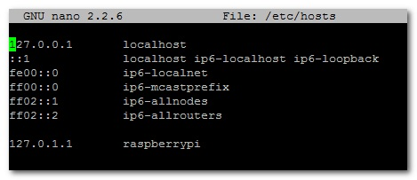 Переименование имени хоста Raspberry Pi