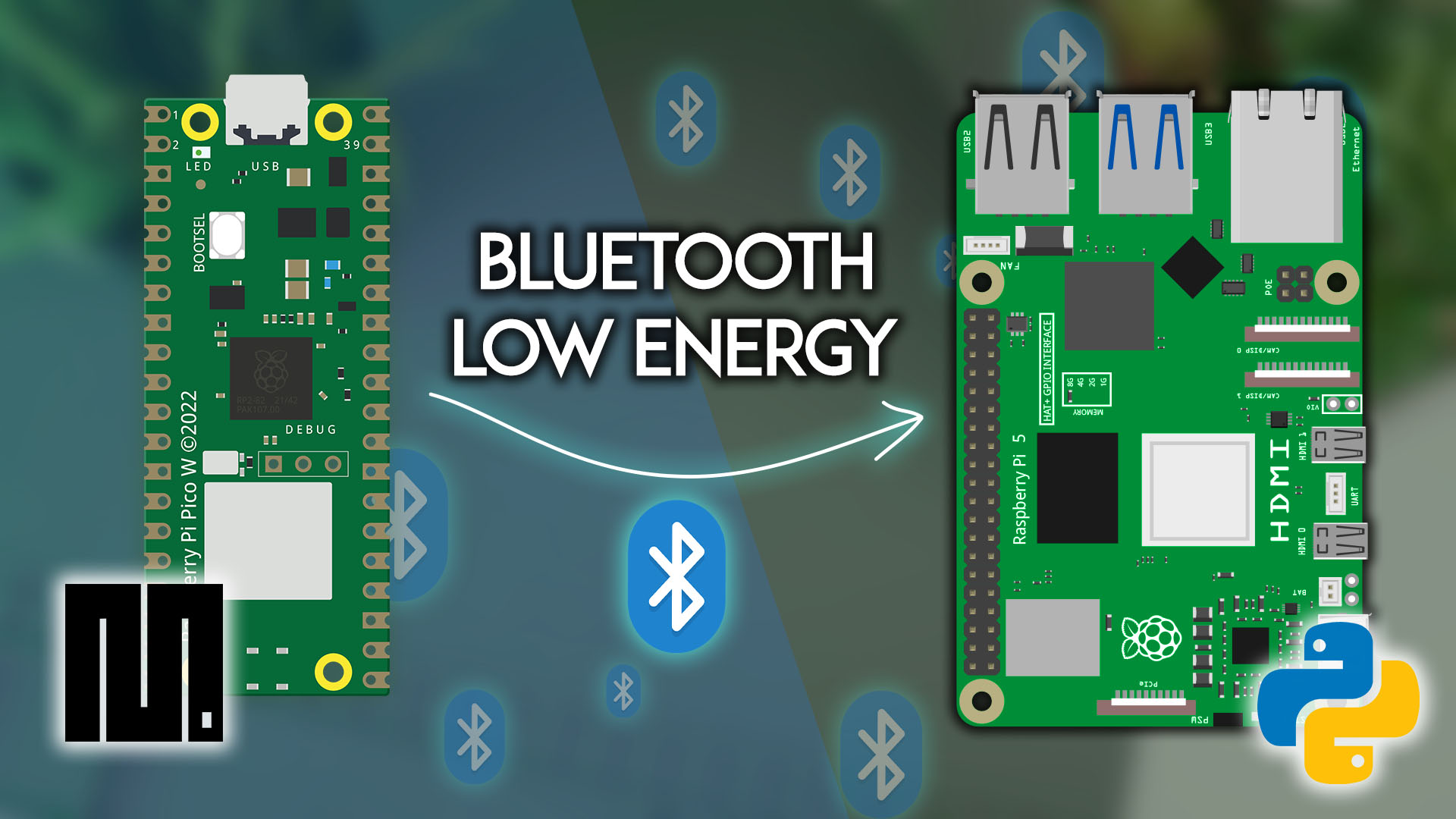 BLE-связь между Raspberry Pi и Raspberry Pi Pico W
