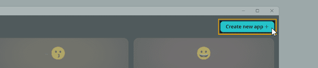 Создание нового приложения