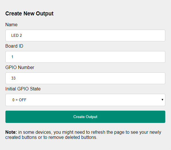Создание переключателей для управления GPIO ESP32 ESP8266