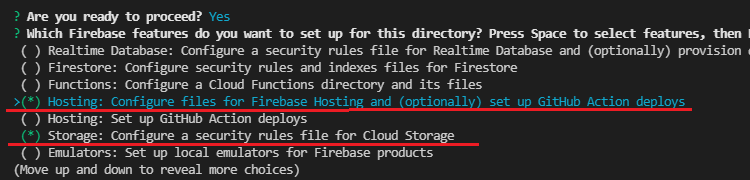 Создание проекта Firebase с хранилищем