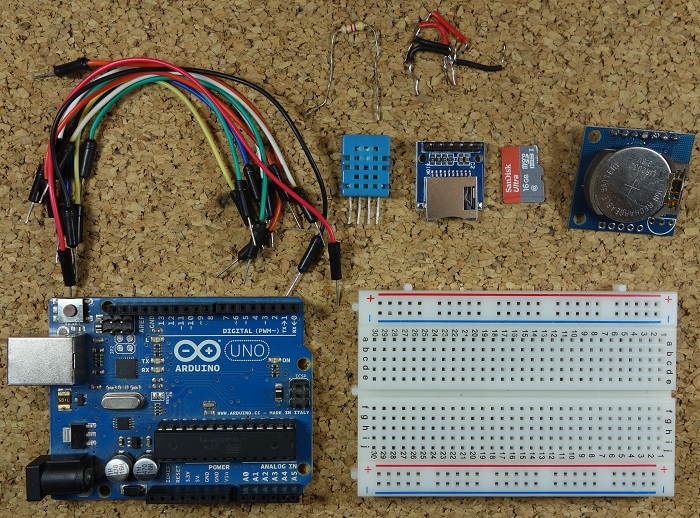 Компоненты для регистратора данных температуры Arduino