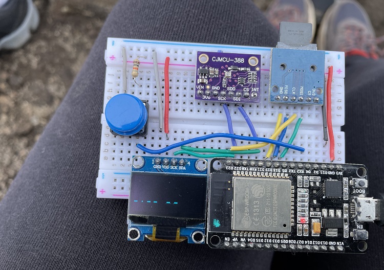 BMP388 Даталоггер ESP32 тестирование