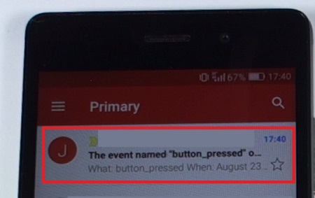 Демонстрация работы ESP8266 Wi-Fi кнопки