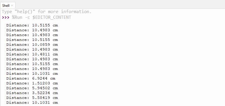 Демонстрация работы HC-SR04 с ESP32/ESP8266 в MicroPython