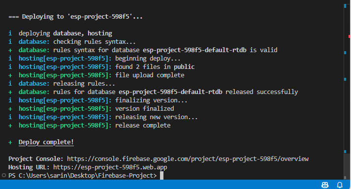 Первый деплой Firebase App