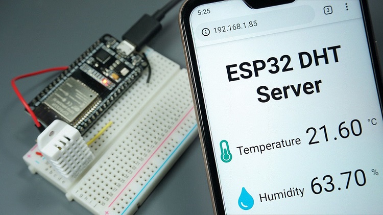 Демонстрация веб-сервера ESP32/ESP8266 DHT11 DHT22 MicroPython