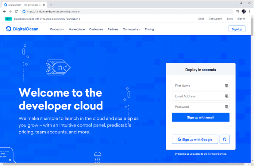 Установка Digital Ocean VPN Mosquitto MQTT Broker