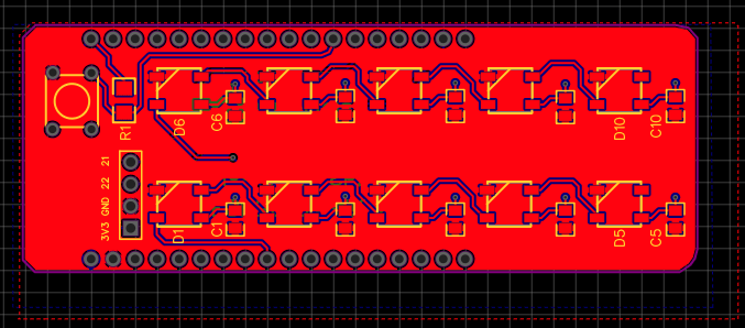 EasyEDA ESP32 Neopixels PCB Shield