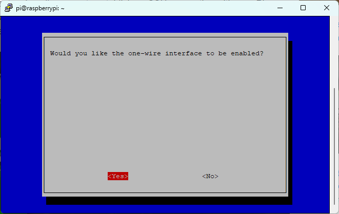 Интерфейс one-wire включен