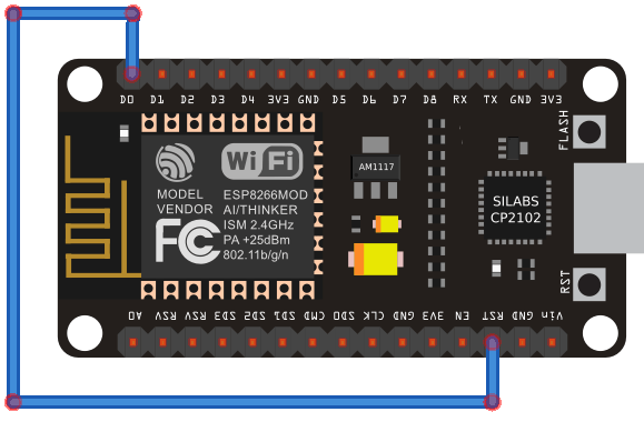 MicroPython ESP8266 NodeMCU — пробуждение по таймеру, схема подключения глубокого сна