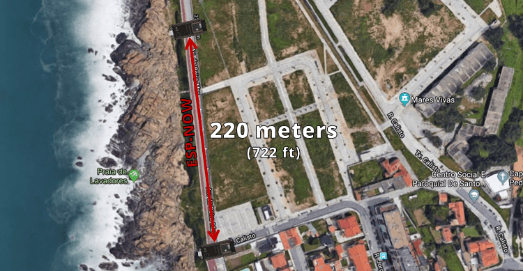 Тест дальности связи ESP-NOW с платами ESP32