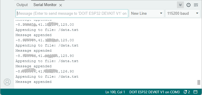 ESP32 — запись GPS-данных на microSD-карту