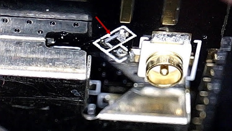 ESP32-CAM подключена к встроенной антенне