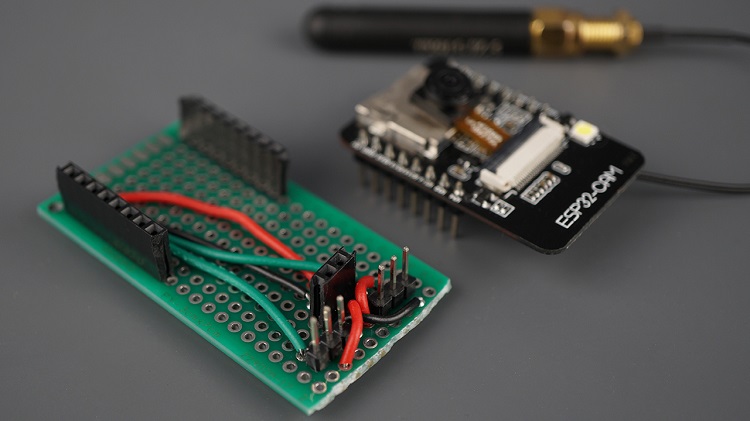 ESP32-CAM Pan and Tilt макетная плата