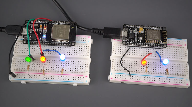 Схема подключения ESP32 и ESP8266 для управления GPIO из любой точки мира