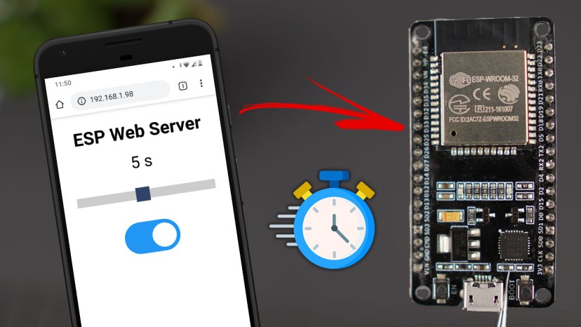 ESP32 ESP8266 NodeMCU Веб-сервер: Управление выходами с таймером используя Arduino IDE