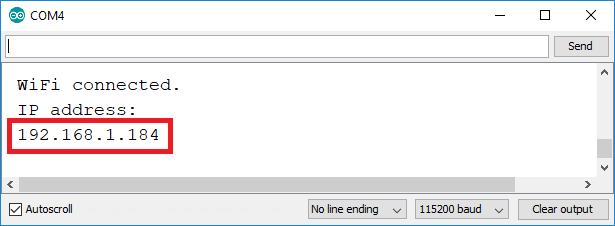 Фиксированный статический IP-адрес ESP32 в мониторе порта