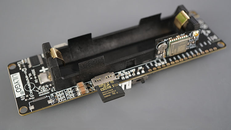 Плата ESP32 LILYGO TTGO T-A7670G с microSD картой и держателем батареи