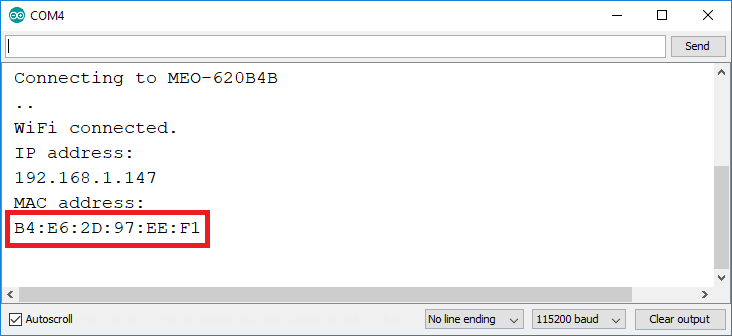 ESP32 ESP8266 MAC-адрес Serial Monitor