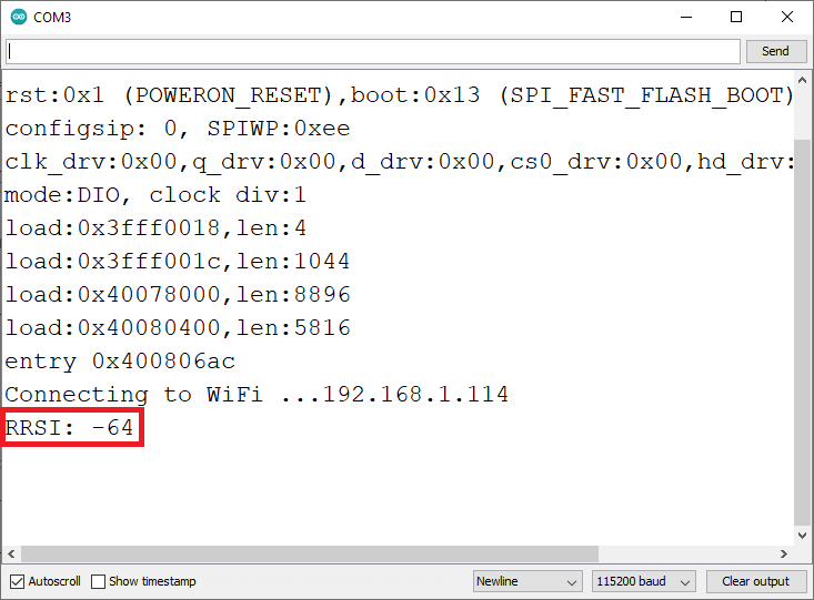 Получение уровня сигнала Wi-Fi соединения ESP32