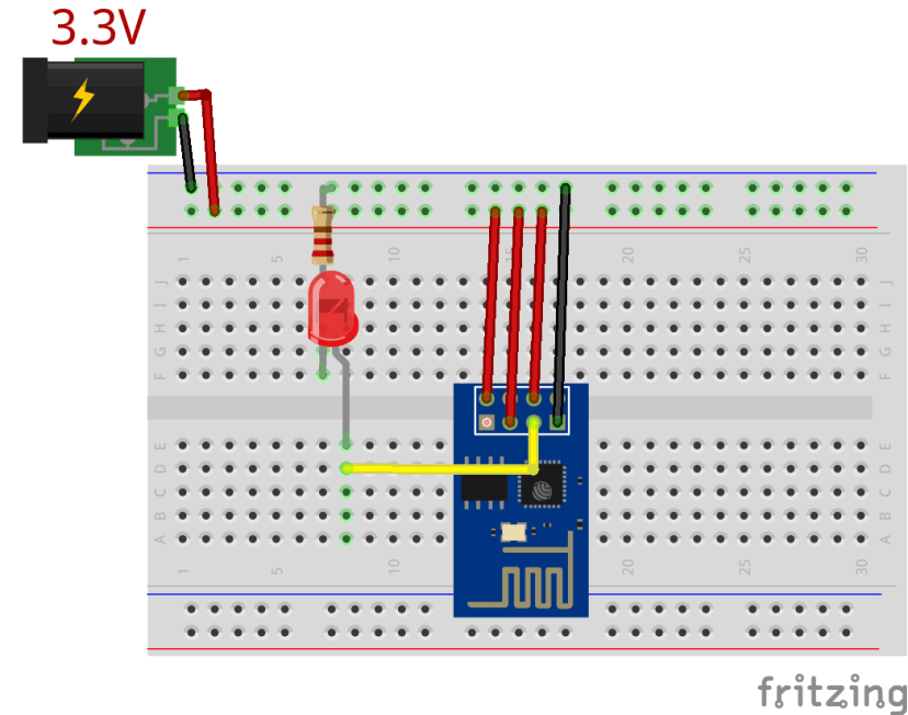 ESP8266 ESP-01 мигание светодиода с Arduino IDE