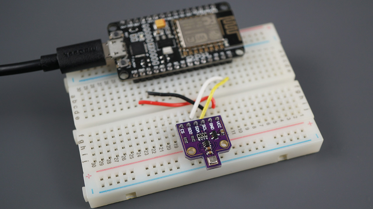 ESP8266 NodeMCU BME680 датчик газа влажность барометрическое давление температура окружающей среды качество воздуха Arduino IDE
